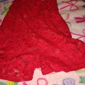 SHEIN Scarlet Lace Fabric